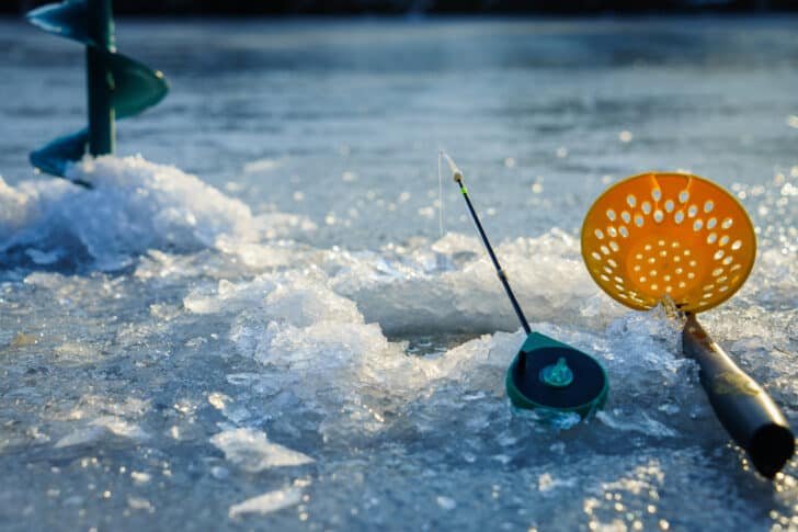 Overview of ice fishing game demo